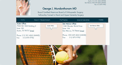 Desktop Screenshot of orthohandsurgery.com