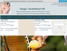 Tablet Screenshot of orthohandsurgery.com